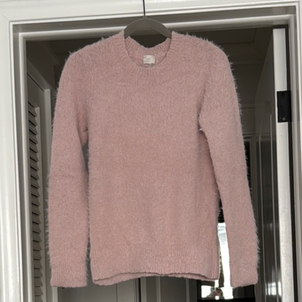 Cozy Pink Angora Sweater